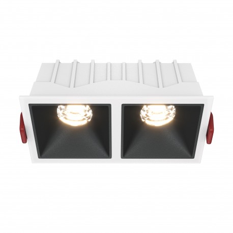 Maytoni Alfa LED Podtynkowa LED 20W 900lm 3000K Biały, Czarny DL043-02-10W3K-D-SQ-WB