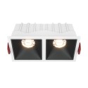 Maytoni Alfa LED Podtynkowa LED 20W 900lm 3000K Biały, Czarny DL043-02-10W3K-D-SQ-WB