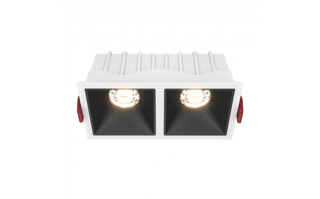 Maytoni Alfa LED Podtynkowa LED 20W 900lm 3000K Biały, Czarny DL043-02-10W3K-D-SQ-WB