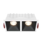 LED flush-mounted lamps - Maytoni Alfa LED Flush Mount 20W 900lm 3000K White, Black DL043-02-10W3K-SQ-WB - product 1