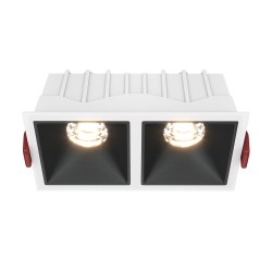 Maytoni Alfa LED Podtynkowa LED 20W 900lm 3000K Biały, Czarny DL043-02-10W3K-SQ-WB