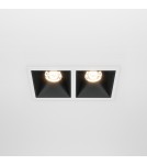 LED flush-mounted lamps - Maytoni Alfa LED Flush Mount 20W 900lm 3000K White, Black DL043-02-10W3K-SQ-WB - product 3