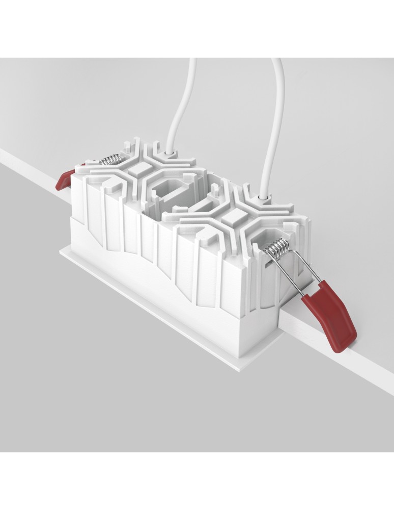 LED flush-mounted lamps - Maytoni Alfa LED Flush Mount 20W 900lm 3000K White, Black DL043-02-10W3K-SQ-WB - product kolory-swiatla.pl 4
