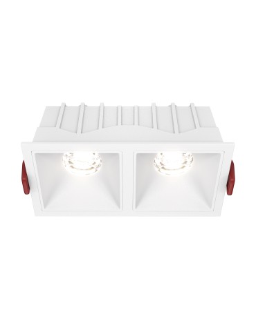 Maytoni Alfa LED Flush Mount 20W 1100lm 4000K White DL043-02-10W4K-D-SQ-W