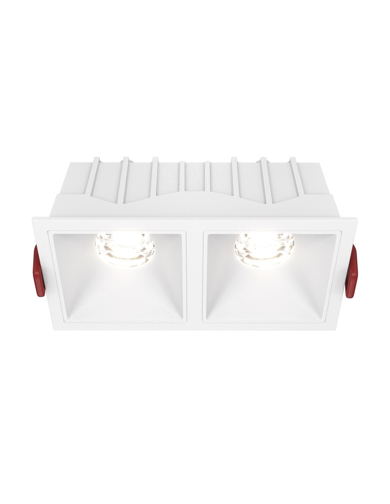 LED flush-mounted lamps - Maytoni Alfa LED Flush Mount 20W 1100lm 4000K White DL043-02-10W4K-D-SQ-W - product kolory-swiatla.pl 1