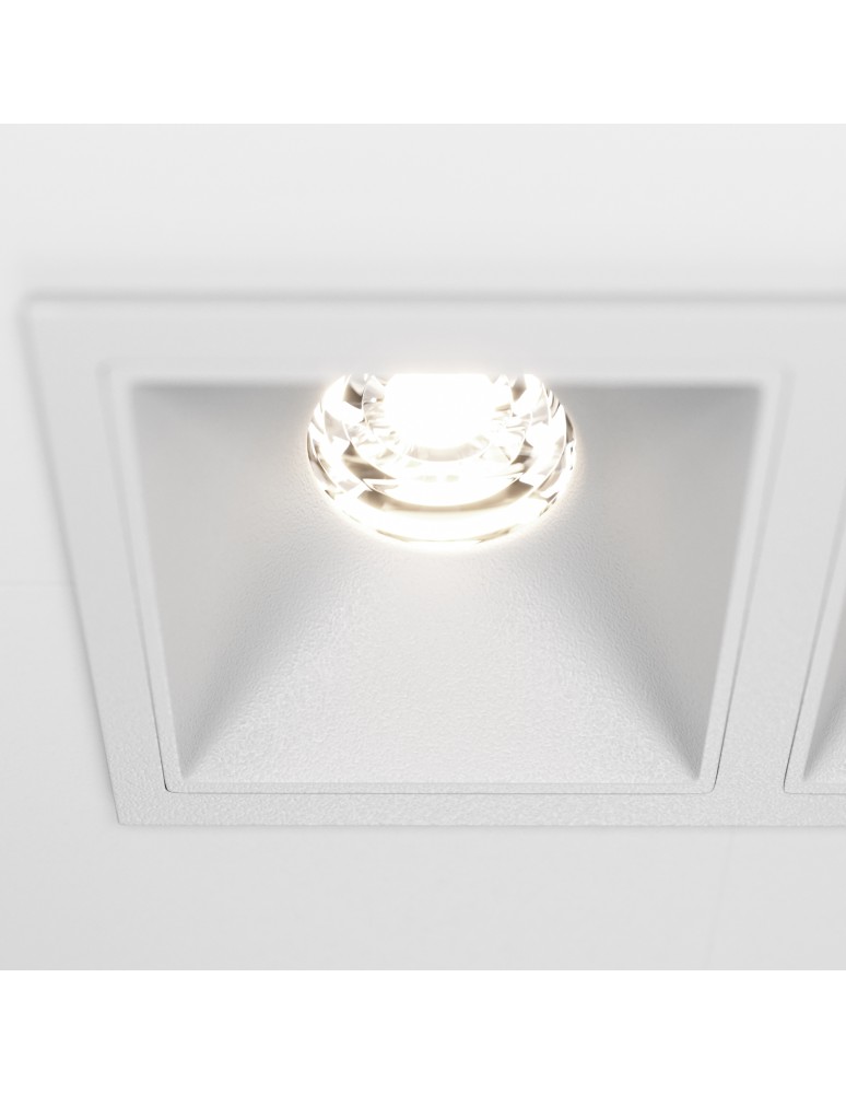 LED flush-mounted lamps - Maytoni Alfa LED Flush Mount 20W 1100lm 4000K White DL043-02-10W4K-D-SQ-W - product kolory-swiatla.pl 2