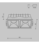 LED flush-mounted lamps - Maytoni Alfa LED Flush Mount 20W 1100lm 4000K White DL043-02-10W4K-D-SQ-W - product 6