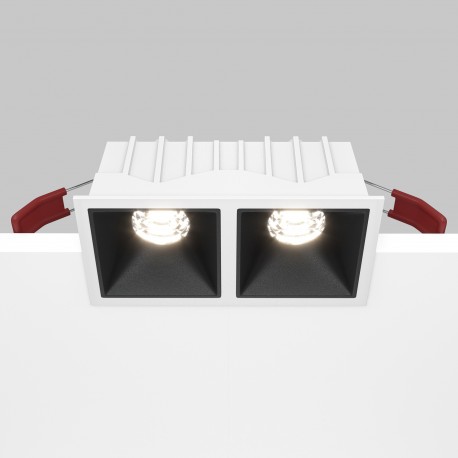 Maytoni Alfa LED Podtynkowa LED 20W 1000lm 4000K Biały, Czarny DL043-02-10W4K-D-SQ-WB