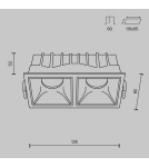 LED flush-mounted lamps - Maytoni Alfa LED Flush Mount 20W 1100lm 4000K White DL043-02-10W4K-SQ-W - product 6