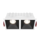 LED flush-mounted lamps - Maytoni Alfa LED Flush Mount 20W 1000lm 4000K White, Black DL043-02-10W4K-SQ-WB - product 1