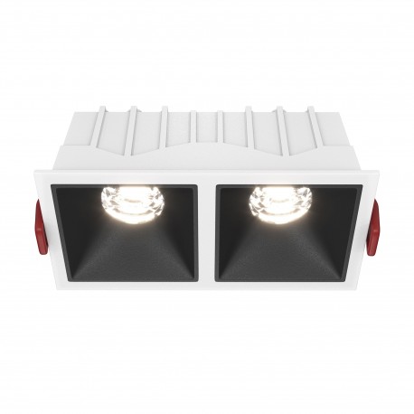 Maytoni Alfa LED Podtynkowa LED 20W 1000lm 4000K Biały, Czarny DL043-02-10W4K-SQ-WB