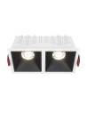 Maytoni Alfa LED Flush Mount 20W 1000lm 4000K White, Black DL043-02-10W4K-SQ-WB