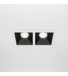LED flush-mounted lamps - Maytoni Alfa LED Flush Mount 20W 1000lm 4000K White, Black DL043-02-10W4K-SQ-WB - product 3
