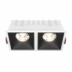 Maytoni Alfa LED Podtynkowa LED 30W 2100lm 3000K Biały, Czarny DL043-02-15W3K-D-SQ-WB