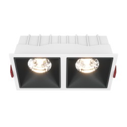 Maytoni Alfa LED Podtynkowa LED 30W 2100lm 3000K Biały, Czarny DL043-02-15W3K-D-SQ-WB