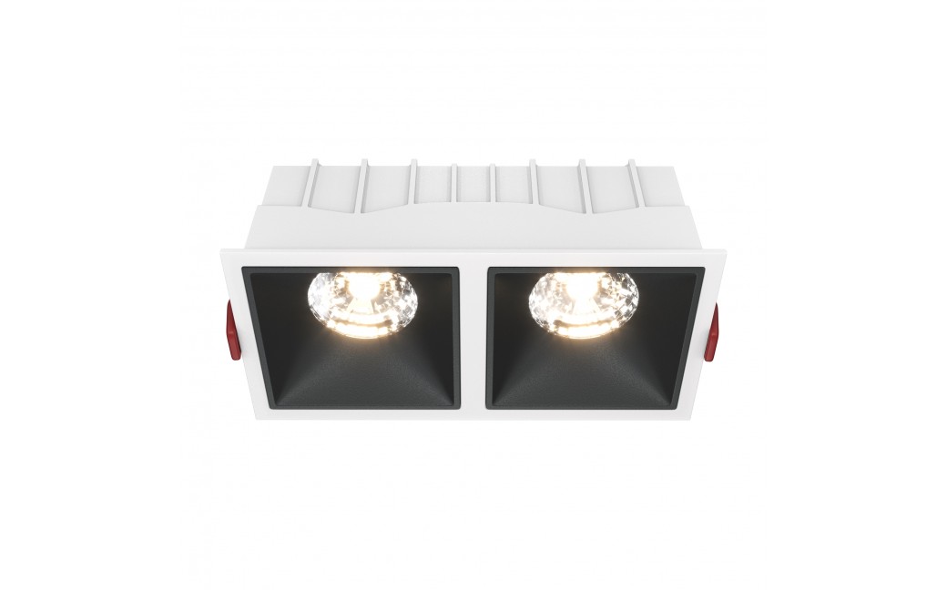 Maytoni Alfa LED Podtynkowa LED 30W 2100lm 3000K Biały, Czarny DL043-02-15W3K-D-SQ-WB