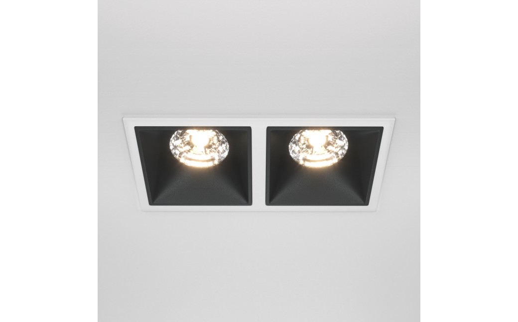 Maytoni Alfa LED Podtynkowa LED 30W 2100lm 3000K Biały, Czarny DL043-02-15W3K-D-SQ-WB