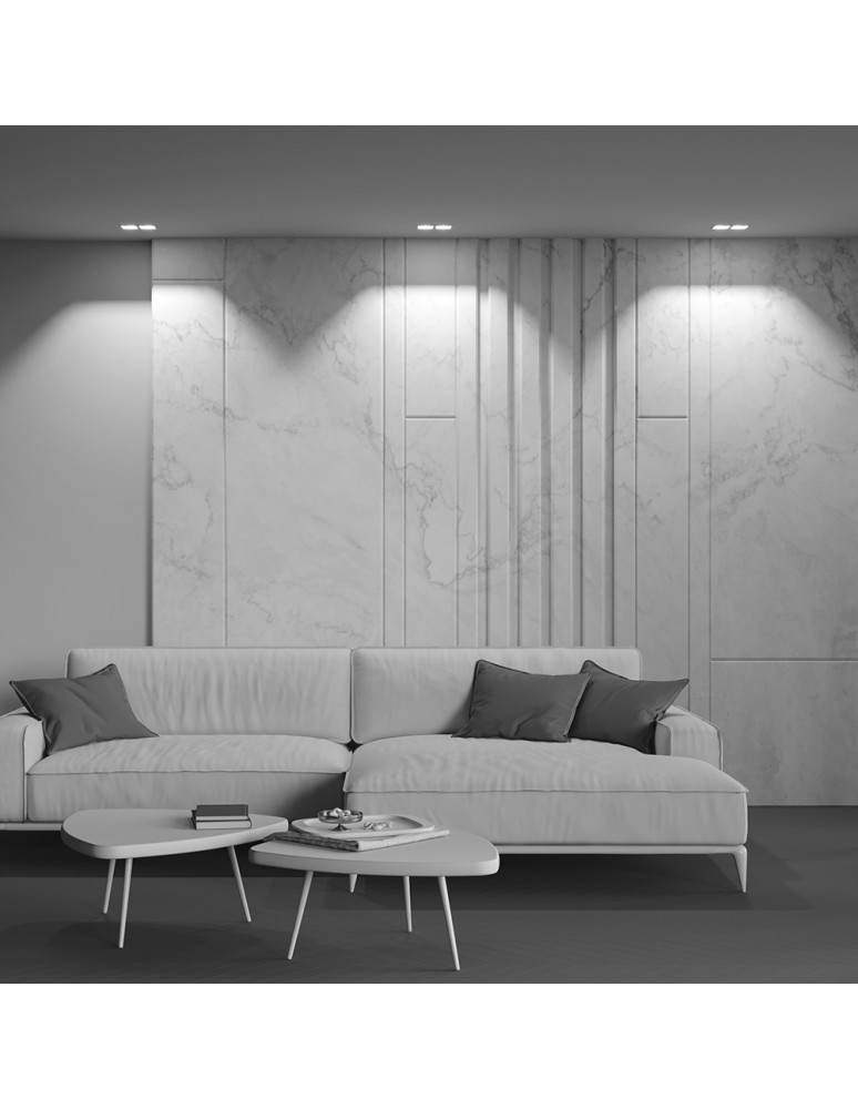 LED flush-mounted lamps - Maytoni Alfa LED Flush Mount 30W 2100lm 3000K White, Black DL043-02-15W3K-D-SQ-WB - product kolory-swiatla.pl 7