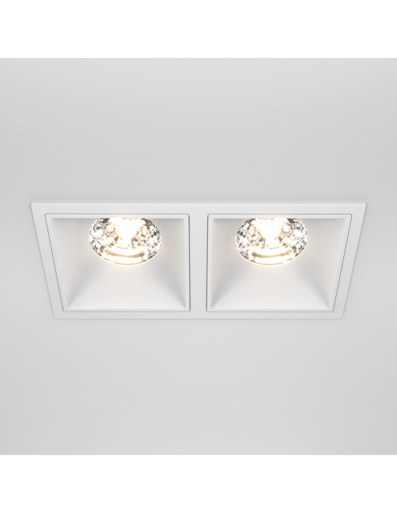 LED flush-mounted lamps - Maytoni Alfa LED Flush Mount 30W 2250lm 3000K White DL043-02-15W3K-SQ-W - product kolory-swiatla.pl 3