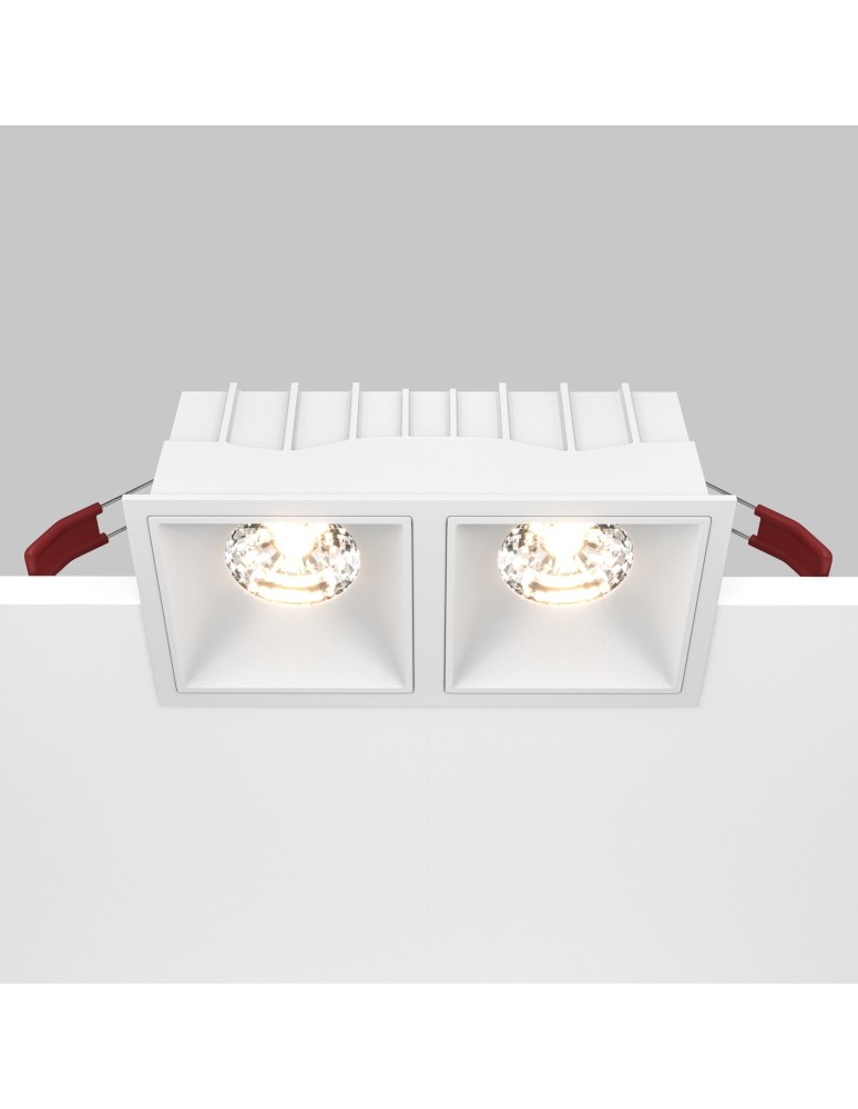LED flush-mounted lamps - Maytoni Alfa LED Flush Mount 30W 2250lm 3000K White DL043-02-15W3K-SQ-W - product kolory-swiatla.pl 5