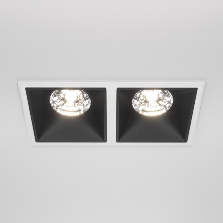 Maytoni Alfa LED Podtynkowa LED 30W 2350lm 4000K Biały, Czarny DL043-02-15W4K-D-SQ-WB