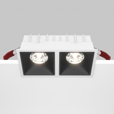 Maytoni Alfa LED Podtynkowa LED 30W 2350lm 4000K Biały, Czarny DL043-02-15W4K-D-SQ-WB