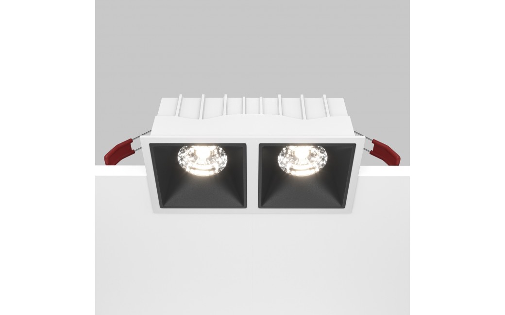 Maytoni Alfa LED Podtynkowa LED 30W 2350lm 4000K Biały, Czarny DL043-02-15W4K-D-SQ-WB