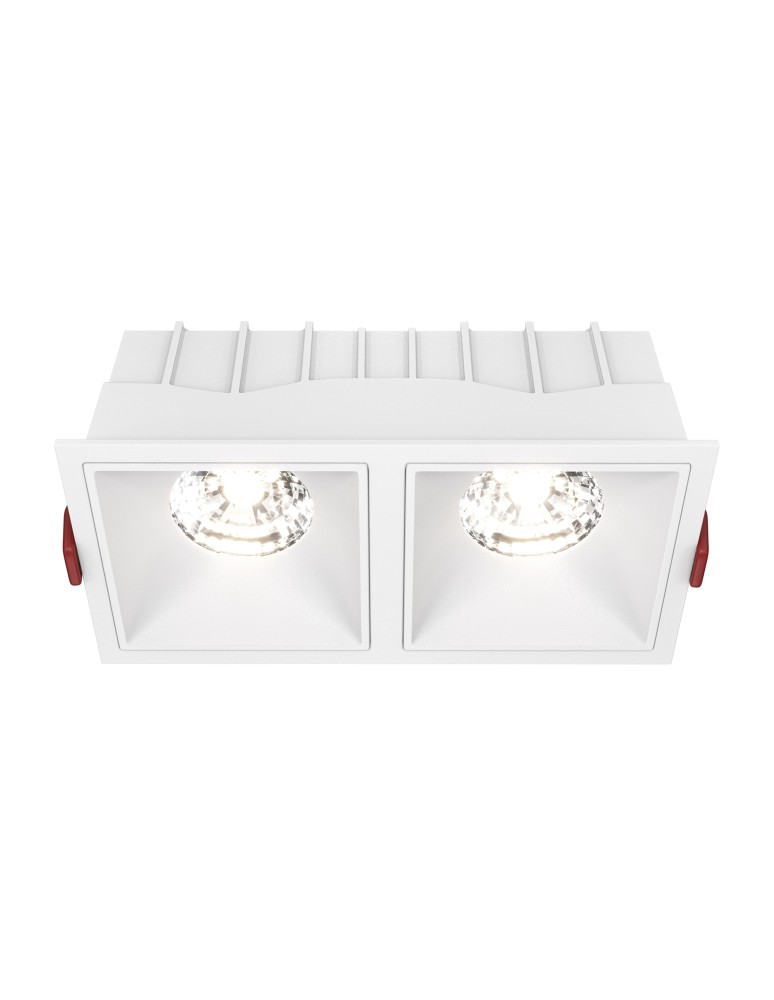 LED flush-mounted lamps - Maytoni Alfa LED Flush Mount 30W 2500lm 4000K White DL043-02-15W4K-SQ-W - product kolory-swiatla.pl 1