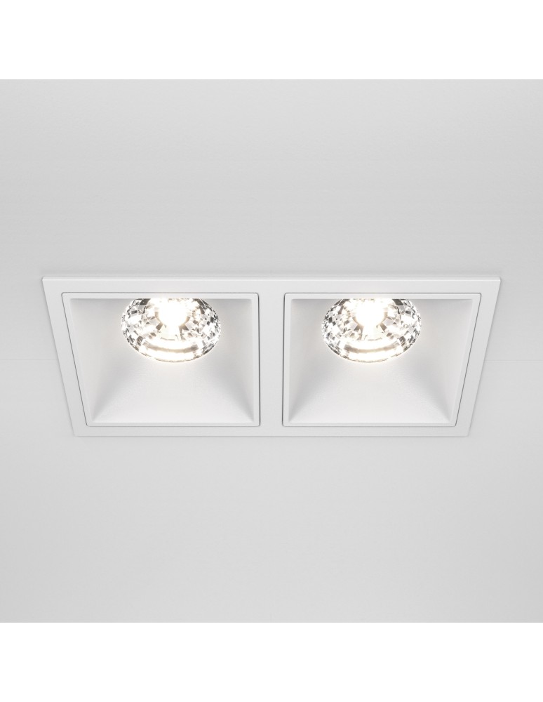 LED flush-mounted lamps - Maytoni Alfa LED Flush Mount 30W 2500lm 4000K White DL043-02-15W4K-SQ-W - product kolory-swiatla.pl 3