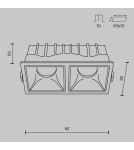 LED flush-mounted lamps - Maytoni Alfa LED Flush Mount 30W 2500lm 4000K White DL043-02-15W4K-SQ-W - product 6