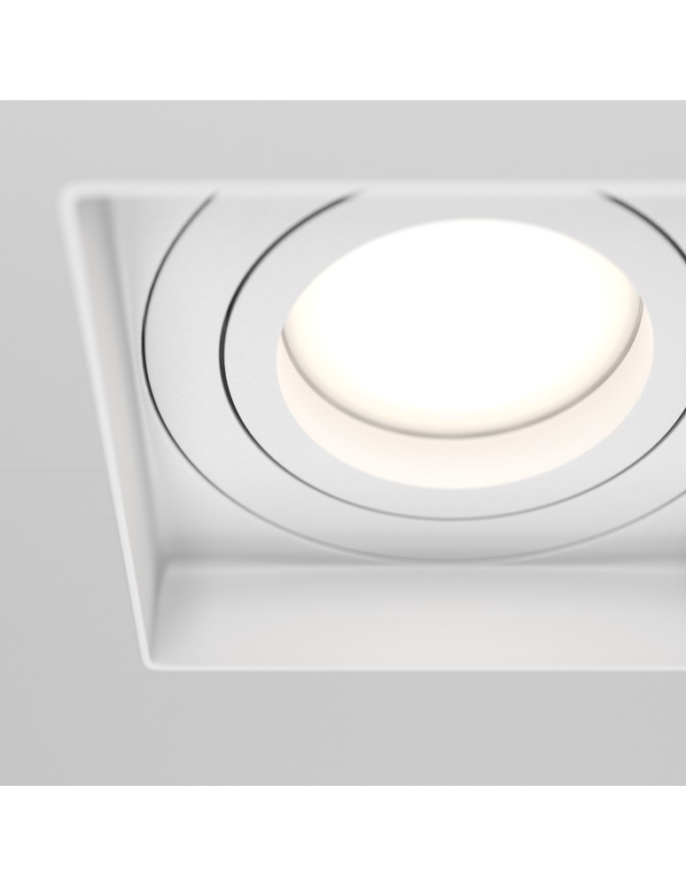 Frameless flush-mounted lamps - trimless - Maytoni Atom Flush Mounted Frameless 1xGU10 50W White DL003-01-W - product kolory-swiatla.pl 2