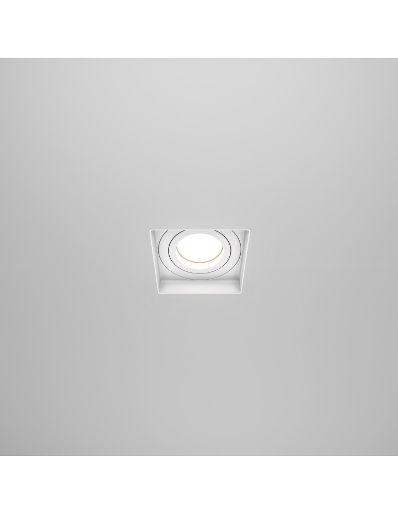 Frameless flush-mounted lamps - trimless - Maytoni Atom Flush Mounted Frameless 1xGU10 50W White DL003-01-W - product kolory-swiatla.pl 3