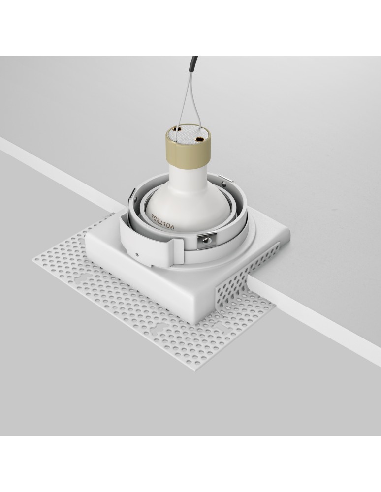 Frameless flush-mounted lamps - trimless - Maytoni Atom Flush Mounted Frameless 1xGU10 50W White DL003-01-W - product kolory-swiatla.pl 5