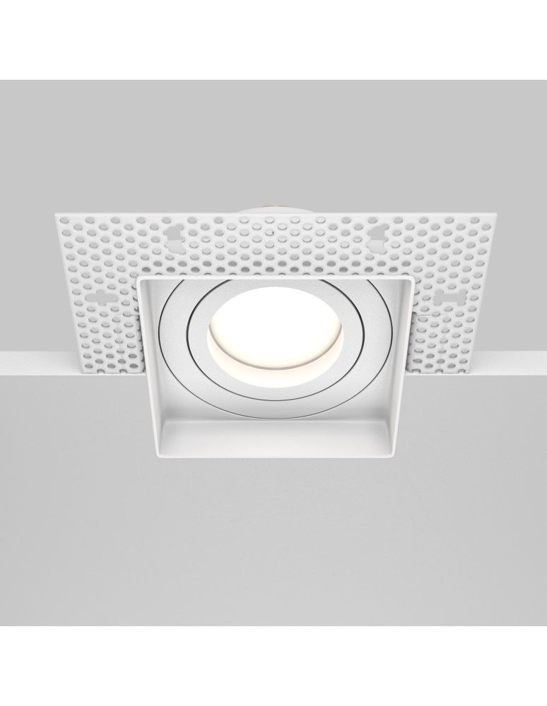 Frameless flush-mounted lamps - trimless - Maytoni Atom Flush Mounted Frameless 1xGU10 50W White DL003-01-W - product kolory-swiatla.pl 6
