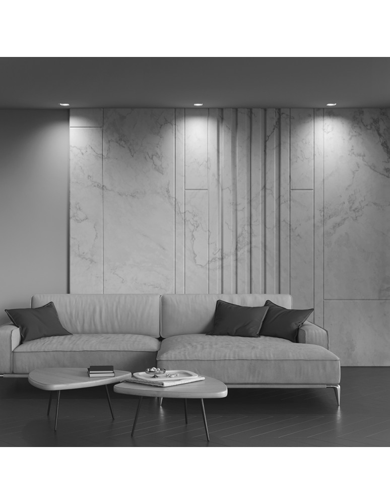 Frameless flush-mounted lamps - trimless - Maytoni Atom Flush Mounted Frameless 1xGU10 50W White DL003-01-W - product kolory-swiatla.pl 8