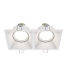 Square flush-mounted lamps - Maytoni Dot Concealed 2xGU10 50W White DL029-2-02W - product 1