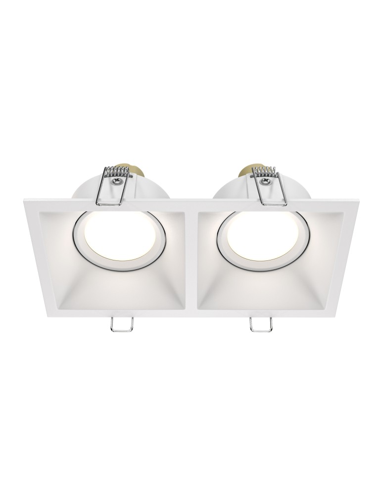 Square flush-mounted lamps - Maytoni Dot Concealed 2xGU10 50W White DL029-2-02W - product kolory-swiatla.pl 1