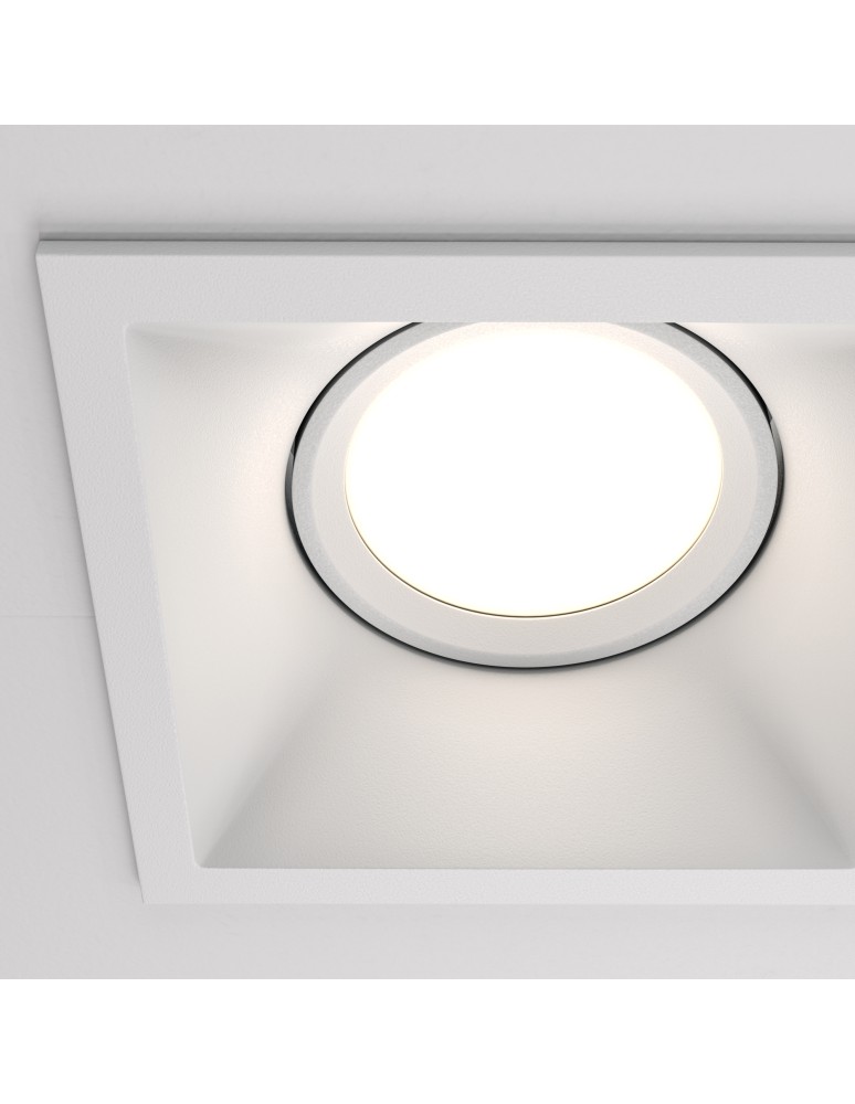 Square flush-mounted lamps - Maytoni Dot Concealed 2xGU10 50W White DL029-2-02W - product kolory-swiatla.pl 2