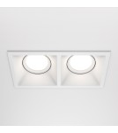 Square flush-mounted lamps - Maytoni Dot Concealed 2xGU10 50W White DL029-2-02W - product 3