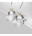 Square flush-mounted lamps - Maytoni Dot Concealed 2xGU10 50W White DL029-2-02W - product 5