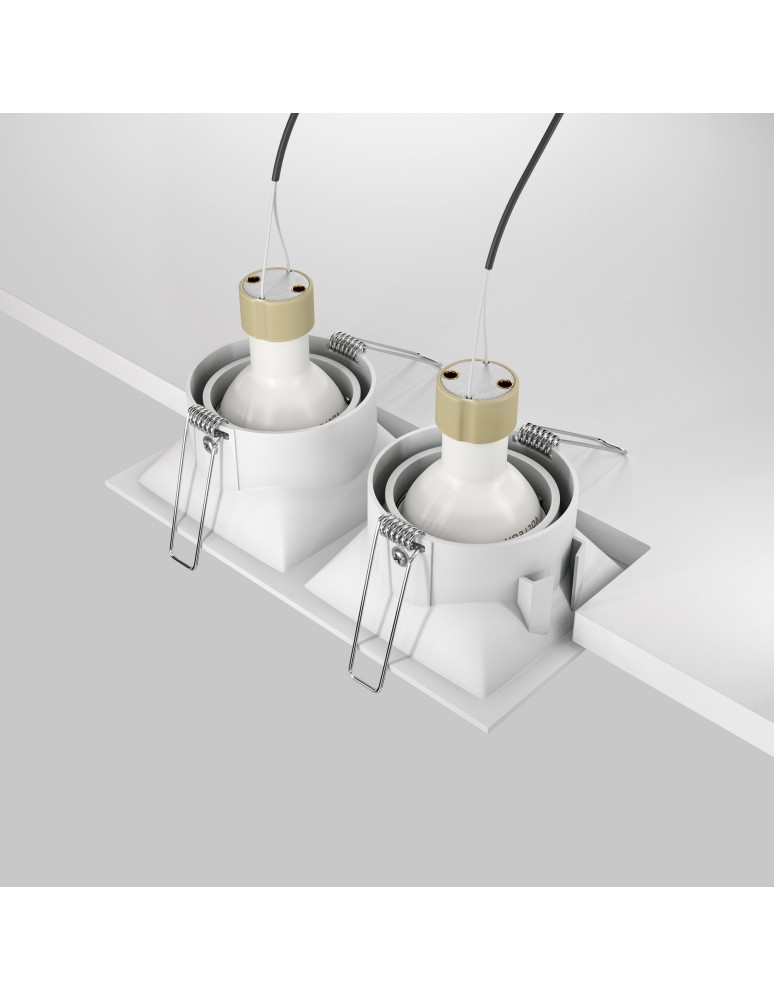 Square flush-mounted lamps - Maytoni Dot Concealed 2xGU10 50W White DL029-2-02W - product kolory-swiatla.pl 5