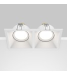 Square flush-mounted lamps - Maytoni Dot Concealed 2xGU10 50W White DL029-2-02W - product 6