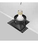 Frameless flush-mounted lamps - trimless - Maytoni Dot Flush-mounted Frameless Spatula 1xGU10 50W Black DL042-01-SQ-B - product 5