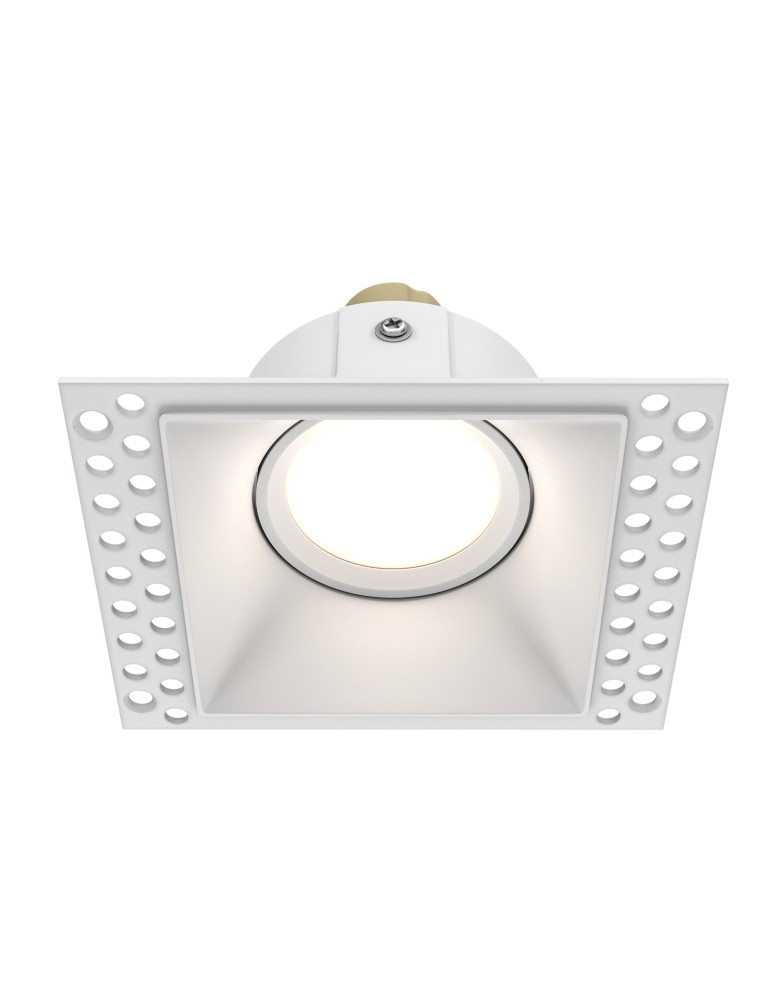 Frameless flush-mounted lamps - trimless - Maytoni Dot Flush-mounted frameless putty 1xGU10 50W White DL042-01-SQ-W - product kolory-swiatla.pl 1
