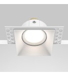 Frameless flush-mounted lamps - trimless - Maytoni Dot Flush-mounted frameless putty 1xGU10 50W White DL042-01-SQ-W - product 6