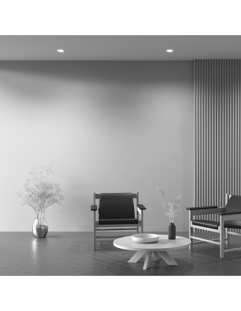 Frameless flush-mounted lamps - trimless - Maytoni Dot Flush-mounted frameless putty 1xGU10 50W White DL042-01-SQ-W - product kolory-swiatla.pl 8