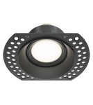 Frameless flush-mounted lamps - trimless - Maytoni Dot Flush-mounted Frameless Spatula 1xGU10 50W Black DL042-01-RD-B - product 1