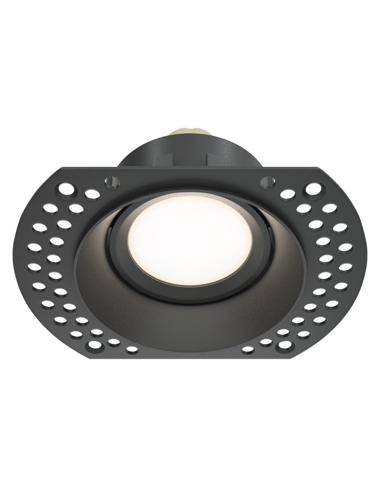 Frameless flush-mounted lamps - trimless - Maytoni Dot Flush-mounted Frameless Spatula 1xGU10 50W Black DL042-01-RD-B - product kolory-swiatla.pl 1