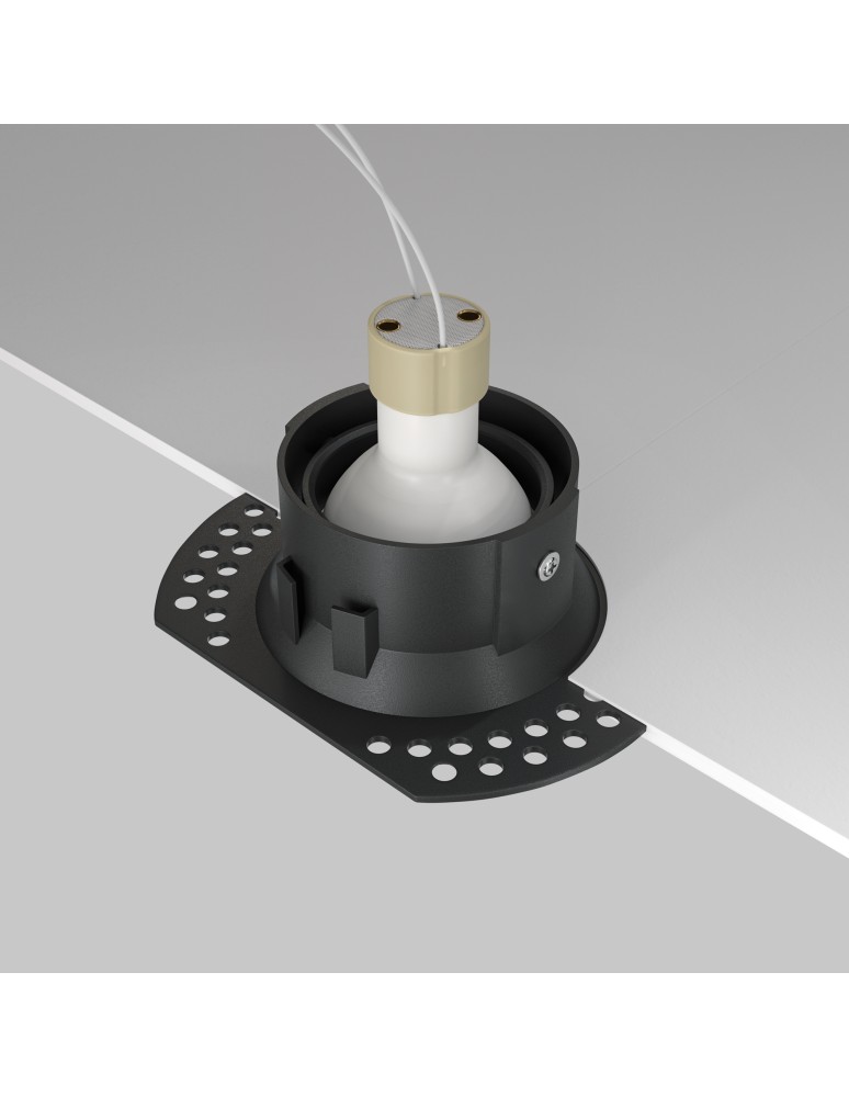 Frameless flush-mounted lamps - trimless - Maytoni Dot Flush-mounted Frameless Spatula 1xGU10 50W Black DL042-01-RD-B - product kolory-swiatla.pl 4