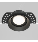 Frameless flush-mounted lamps - trimless - Maytoni Dot Flush-mounted Frameless Spatula 1xGU10 50W Black DL042-01-RD-B - product 5